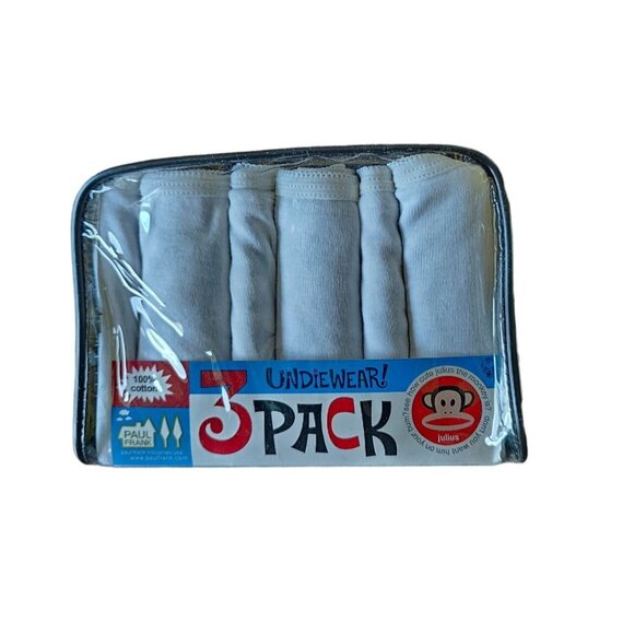 Vintage Paul Frank Womens Underwear Set, Julius the Monkey, Briefs, White, XS - Picture 3 of 11